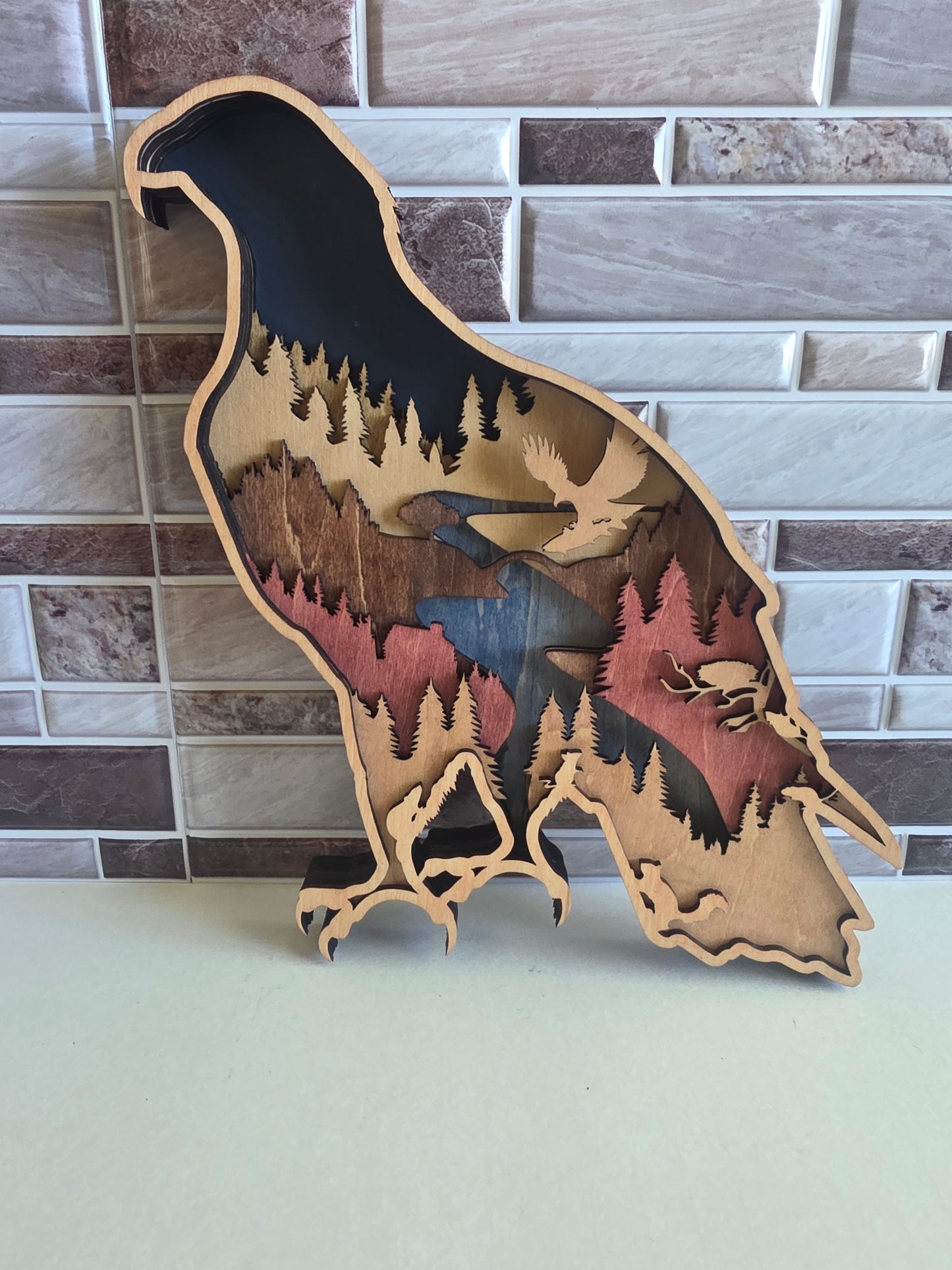 Standing eagle