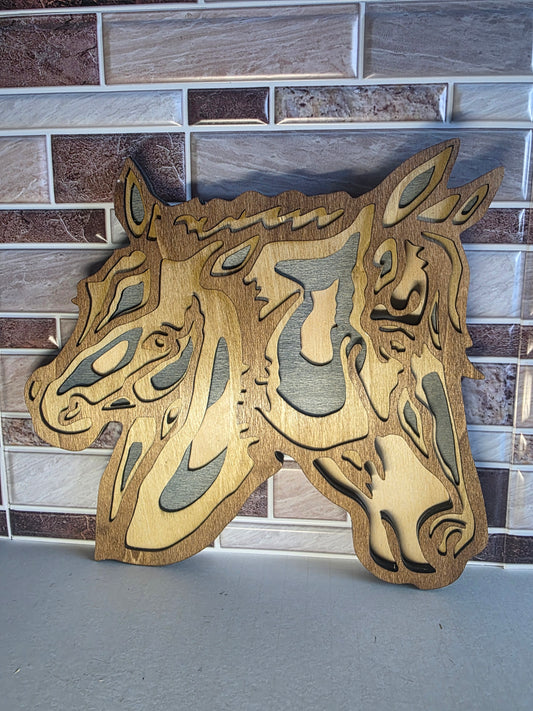 Dual horse heads